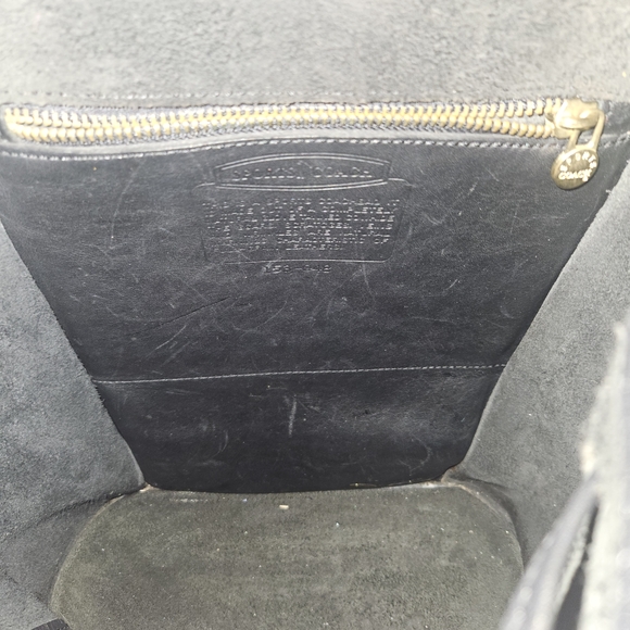 Coach Midnight Black Leather Backpack - Picture 9 of 9